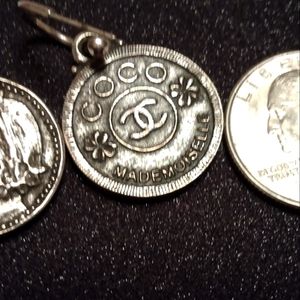 Chanel double sided earrings